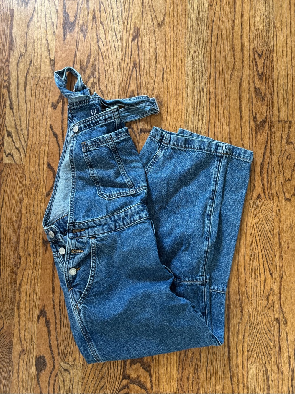 GAP Factory Blue Denim Women’s Jeans Overalls - Picture 6 of 7